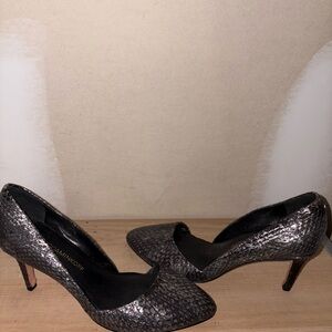 Rebecca Minkoff Black and Gray Patterned Heels